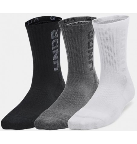Under Armour UA YOUTH 3-MAKER MID-CREW 3PK - Noir - 1386249$001