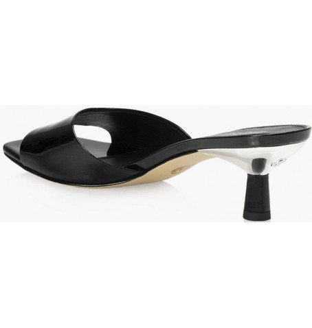 AMAL KITTEN SANDAL 40R3AMMS - Vernis noir - 40R3AMMS$001.01
