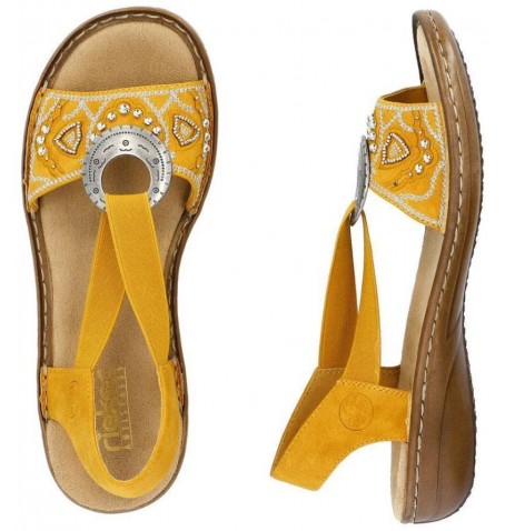 Rieker 608B9-68 - Jaune - Orange - 608B9$68.19R