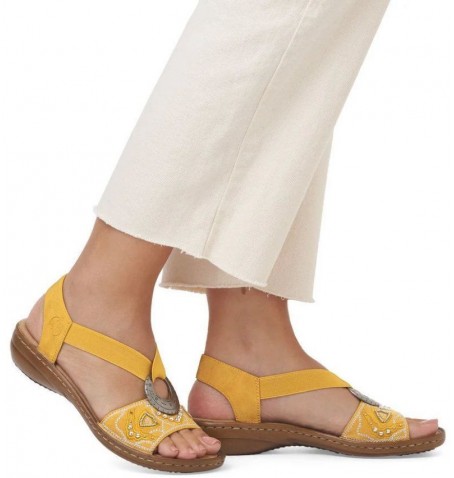 Rieker 608B9-68 - Jaune - Orange - 608B9$68.19R
