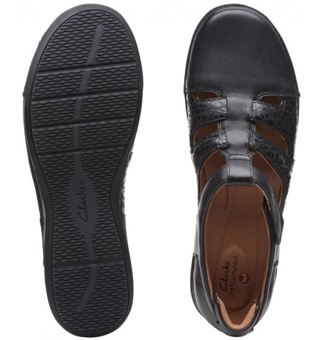 Clarks APPLEY STRAP 26159164 - Black - APPLEYSTRAP$02U