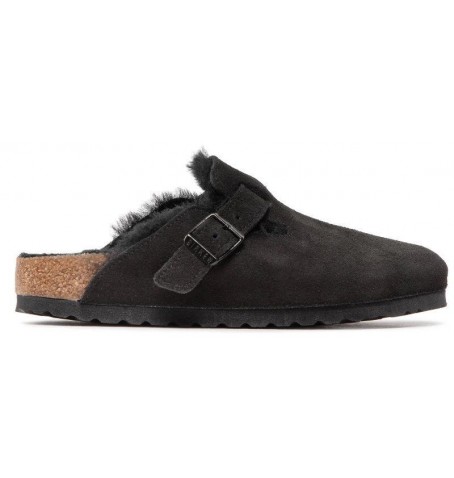 Birkenstock BOSTON VL SHEARLING 0259883 - Black - BOSTONVL$02BIR