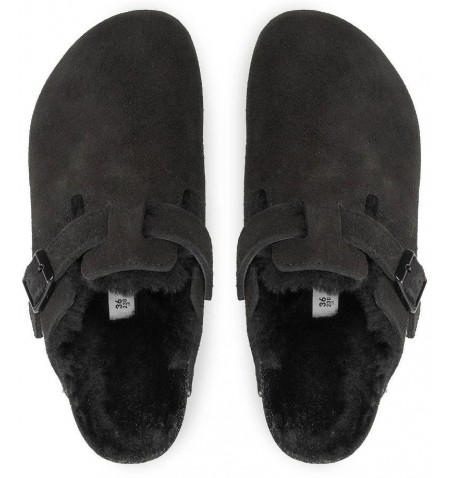Birkenstock BOSTON VL SHEARLING 0259883 - Black - BOSTONVL$02BIR