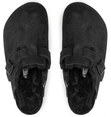 Birkenstock BOSTON VL SHEARLING 0259881 - Black - BOSTONVL$H.02B