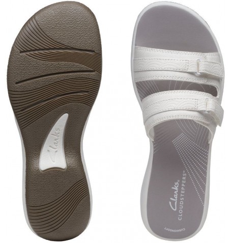 Clarks BREEZE PIPER 26171352 - White - BREEZEPIPE$14C
