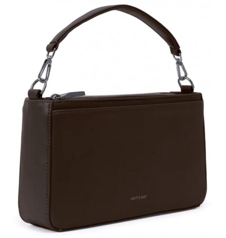 Matt & Nat FENNE VEGAN CROSSBODY BAG - Brown - FENNE$ESPRESSO