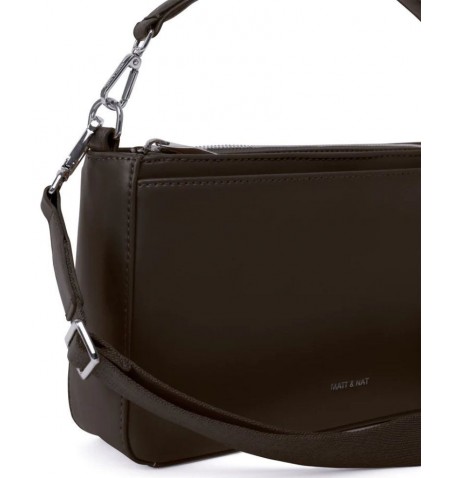 Matt & Nat FENNE VEGAN CROSSBODY BAG - Brown - FENNE$ESPRESSO