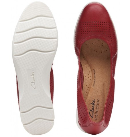 Clarks JENETTE EASE 26166716 - Red - JENETTEEASE$09C