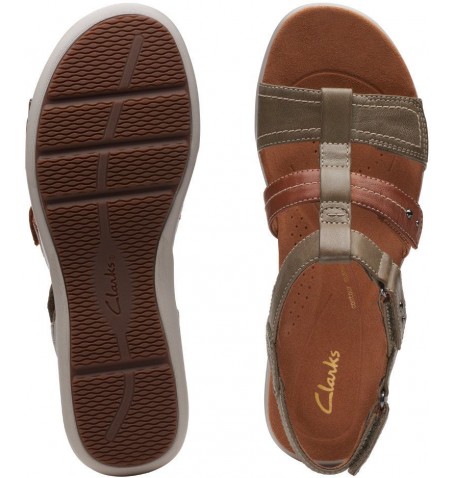 Clarks KITLY STEP 26170992 - Green khaki - KITLYSTEP$11C