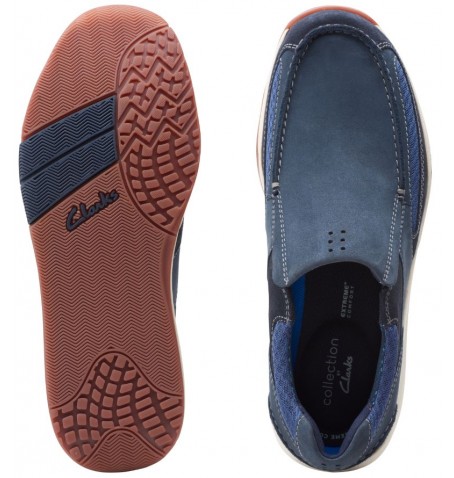 Clarks LANGTON EASY 26157991 - Blue - LANGTONEASY$04C