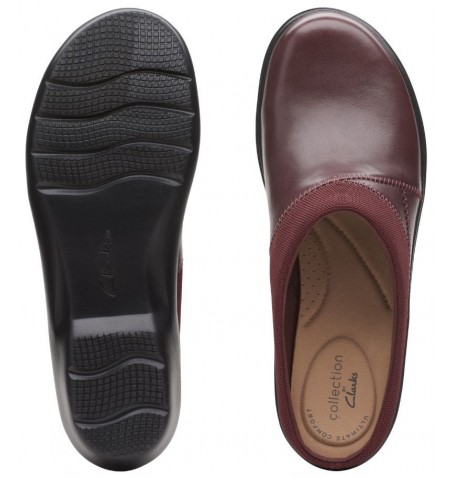 Clarks SASHLYN CLOG 26163199 - Burgundy - SASHLYNCLOG$06C