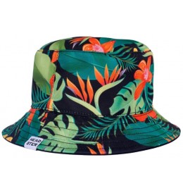Headster Kids WILD HIBISCUS BUCKET HAT - Black - SS200215$BK01