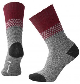 Smartwool EVERYDAY POPCORN CABLE CREW - Rouge - SW0SW793$A14