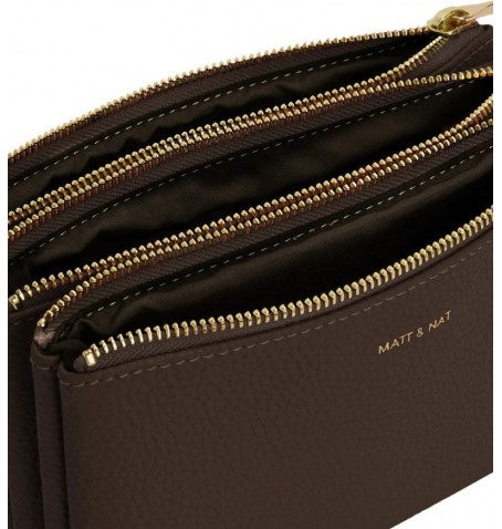 Matt & Nat TRIPLET VEGAN CROSSBODY BAG - Tan - TRIPLET$TAN