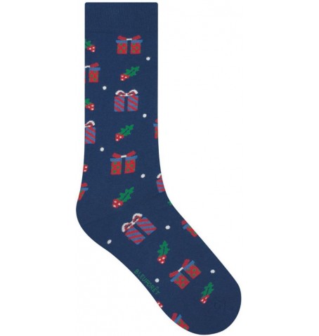 Bleu Forêt GIFT PATTERN SOCKS - Blue - 2288$JI8
