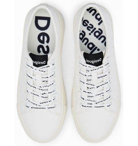 Desigual SHOES STREET HALF LOGO 22WSKP37 - Blanc - 22WSKP37$14DE