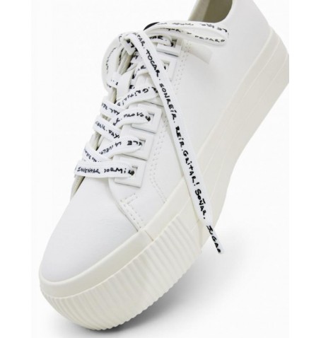 Desigual SHOES STREET HALF LOGO 22WSKP37 - Blanc - 22WSKP37$14DE