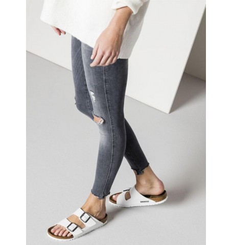 Birkenstock ARIZONA 0552683 NARROW WIDTH - White - ARIZONA$F.14BIR