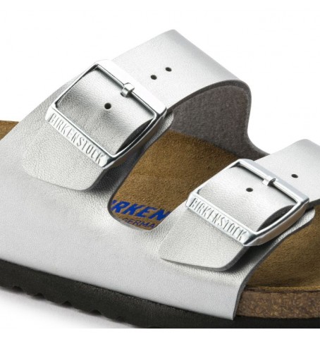 Birkenstock ARIZONA 550153 LARGEUR ÉTROITE - Argent gris - ARIZONA$F.18BI2