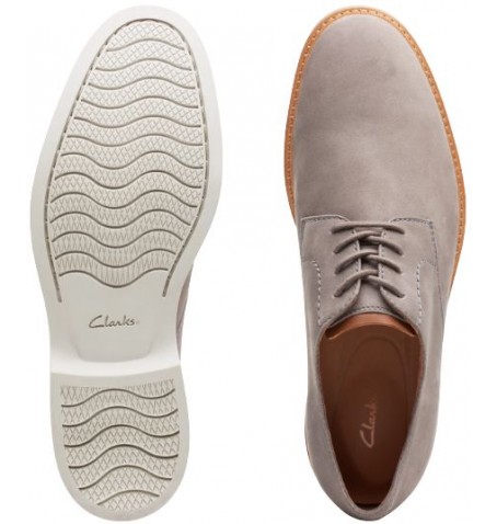 Clarks ATTICUS LACE 26141739 - Silver Grey - ATTICUSLACE18C