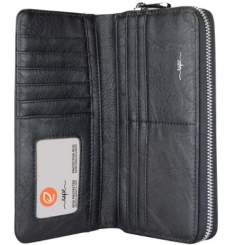 Espe CORA CLUTCH WALLET W-794X-B - Black - CORACW$BLK