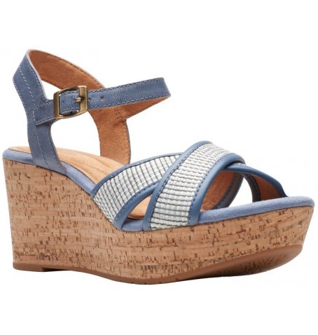 Clarks ELLERI PLUM 26171440 - Blue - ELLERIPLUM$04C