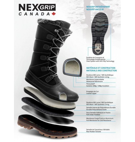 NEXGRIP ICE RACHEL F723 - Argent gris - F723$ANT.18NG