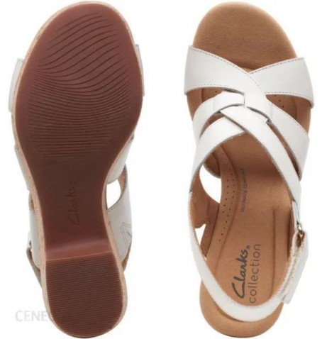 Clarks GISELLE BEACH 26166232 - White - GISELLEBEACH$14