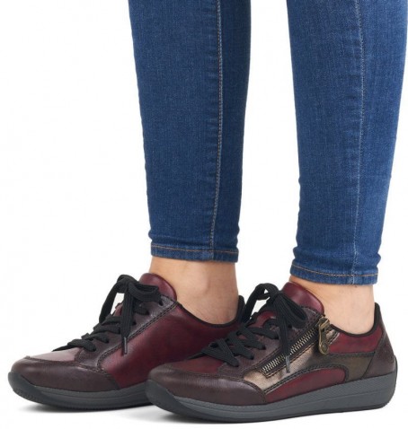 Rieker N1127-35 - Burgundy - N1127$35.06R Rieker N1127-35 - Burgundy - N1127$35.06R