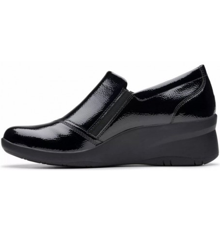 Clarks SUTTYN ZIP 26180144 - Black varnish - SUTTYNZIP$01C