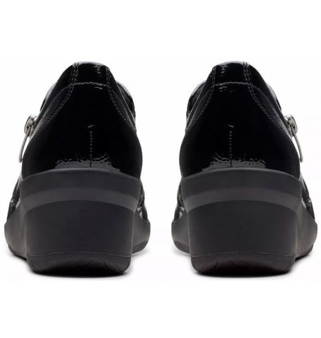 Clarks SUTTYN ZIP 26180144 - Black varnish - SUTTYNZIP$01C