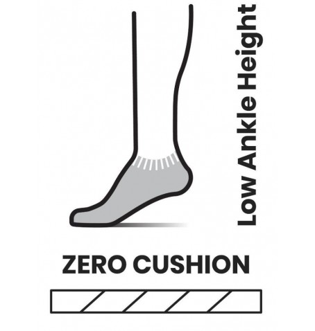 Smartwool RUN ZERO CUSHION LOW ANKLE SOCKS - Black - SW001651$001 Smartwool RUN ZERO CUSHION LOW ANKLE SOCKS - Black - SW001651$001