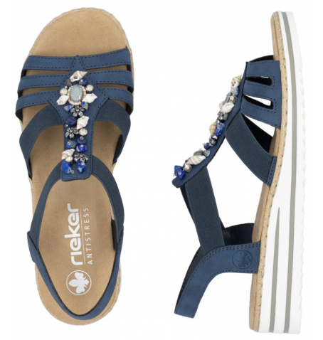 Rieker V0649-14 - Bleu - V0649$14.04R