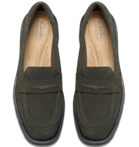 Clarks LAURYL STEP 26184349 - Green khaki - LAURYLSTEP$11C