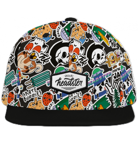 Headster Kids STICKING AROUND SNAPBACK - Black - HTSBFA25A4$000