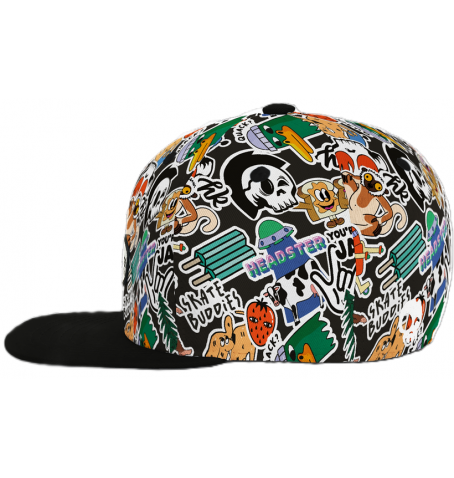 Headster Kids STICKING AROUND SNAPBACK - Black - HTSBFA25A4$000