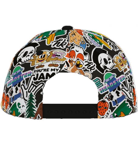 Headster Kids STICKING AROUND SNAPBACK - Black - HTSBFA25A4$000