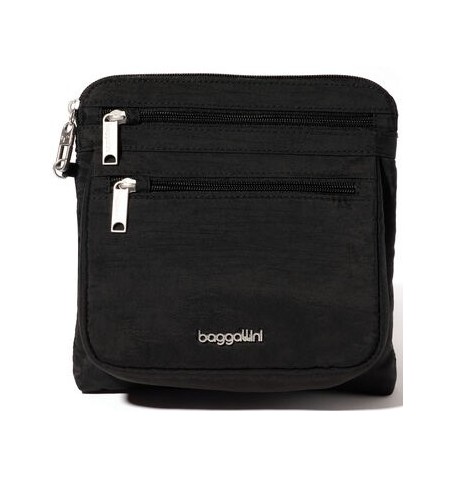 Baggallini ACB921 SECURTEX ANTI-THEFT CROSSBODY - Black - ACB921$B0001