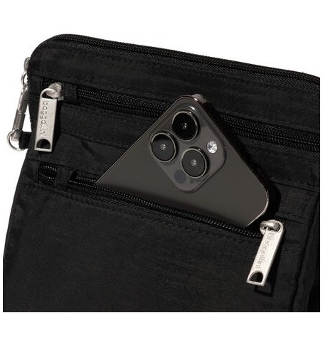 Baggallini ACB921 SECURTEX ANTI-THEFT CROSSBODY - Black - ACB921$B0001