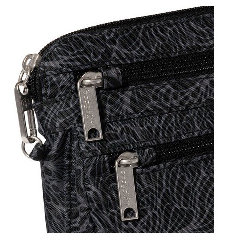 Baggallini ACB921 SECURTEX ANTI-THEFT CROSSBODY - Silver Grey - ACB921$B0942