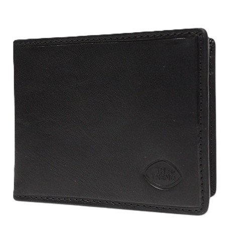 The trend 917012 ITALIAN LEATHER MEN WALLET - Black - 917012$80