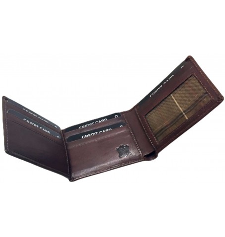 The trend 917012 ITALIAN LETHER MEN WALLET - Brown - 917012$151