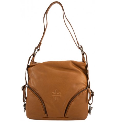 The trend 4350073 LIMONCINA LEATHER BAG - Tan - 4350073$122