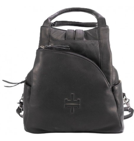 The trend 4350327 LOGLIO LEATHER BACKPACK - Black - 4350327$80