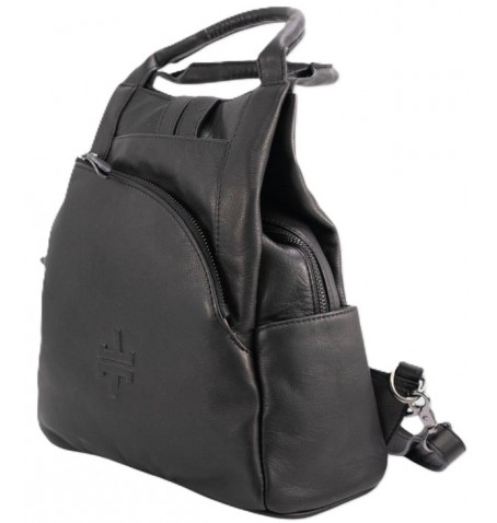 The trend 4350327 LOGLIO LEATHER BACKPACK - Black - 4350327$80
