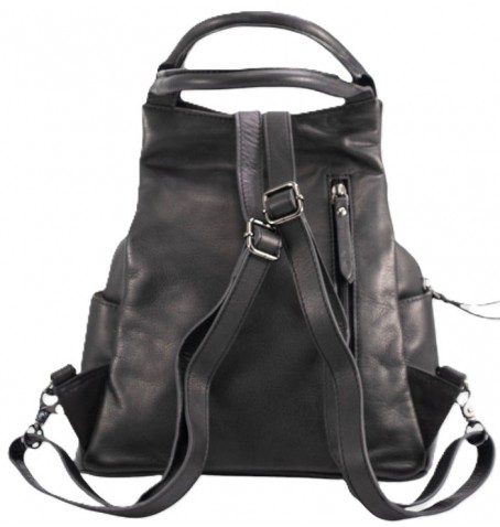 The trend 4350327 LOGLIO LEATHER BACKPACK - Black - 4350327$80