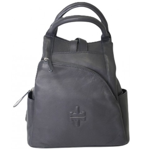 The trend 4350327 LOGLIO LEATHER BACKPACK - Marine - 4350327$62