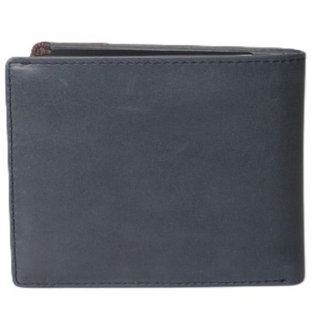The trend 6057076 ITALIAN LEATHER WALLET - Blue - 6057076$66