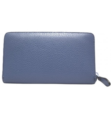 The trend 2468176 ITALIAN LEATHER WALLET - Blue - 2468176$100