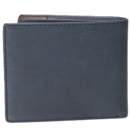 The trend 6057140 ITALIAN LEATHER WALLET - Blue - 6057140$66